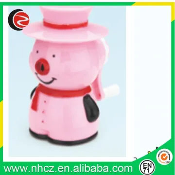 The design of A pig in a hat sharpener