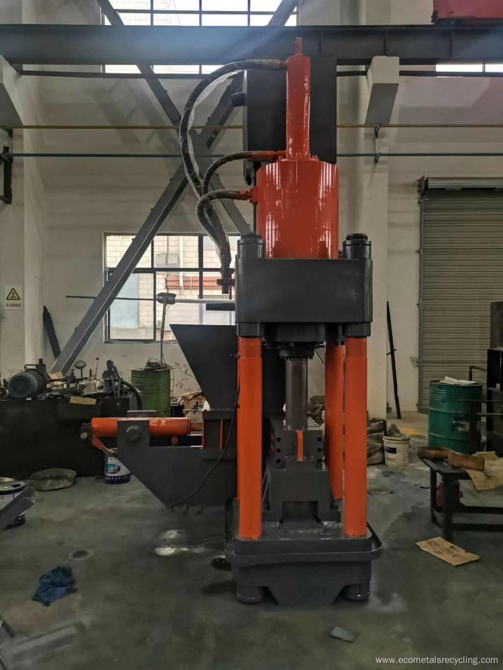 Vertical Briquetting Machine Press for Aluminum Shavings
