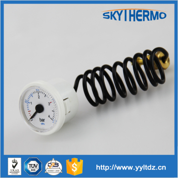 High quality natural gas pressure gauge plastic fever temperature capillary thermometer