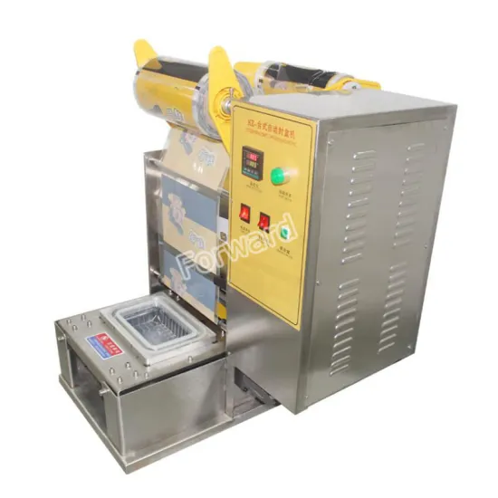 Desktop Commercial Meal Tray Sealing Machine for Fast Food Boxes and Plastic Trays
