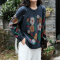 women's casual literary knitted sweater