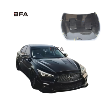 Infiniti Q50S/Q50 Carbon Fiber Hood Cabin Cover Body Kit