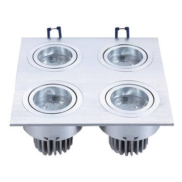 4x3W LED Ceiling light with CE/RoHS marks, 90lm/W, high power, 12W
