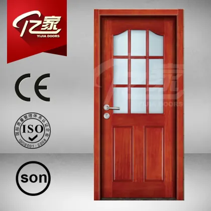 soundproof glass door half glass wooden door hot sale