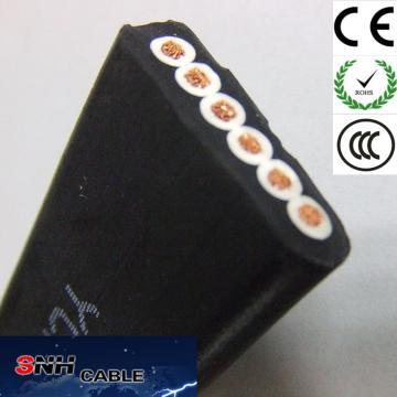 Flat Cable/Mid-duty Rubber Sheathed Flat Flexible Cable