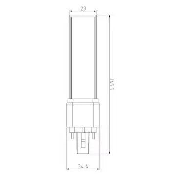 LED G24d/q 6W PL tubes 2/4pin replace 13W CFL with 350° rotate socket