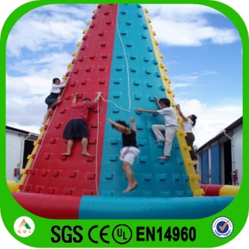 commercial used inflatable sports game climbing wall for adult