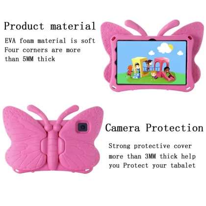 EVA Butterfly Decoration Shockproof Tablet Case for Samsung Tab A 10.1 T510/T515