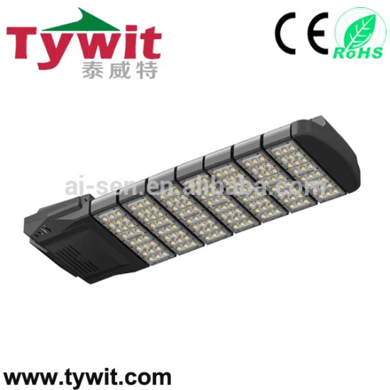 New model 10years warranty galvanized street lighting pole waterproof 210W LED street light IP65