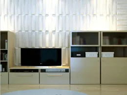 Pc Eco Friendly 3d Decorative Wall Panel / Decorating Living Room Walls