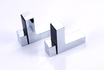 GC-2901 ziny alloy F shape glass clamp holder clip
