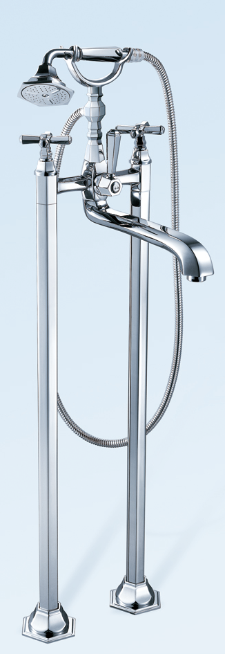 Chrome Vintage Free Standing Tub Filler Faucet