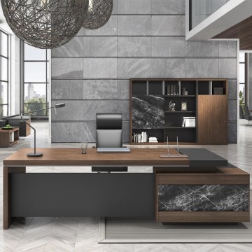 Modern 2.4m Executive Office Desk - JBX-003