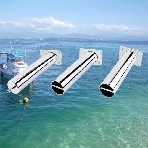 Supports de cannes à pêche en acier inoxydable pour bateau