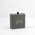 Square Square Grey Graft Box Ambalaj pentru bijuterii personalizate