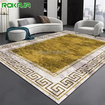 Simple Modern Luxury Living Room Rug with Non-Slip Bedside Carpet