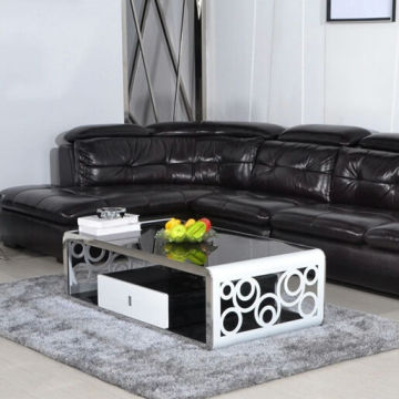 New Design Coffee Table Tempered Glass Top Living Room Furniture CC-136