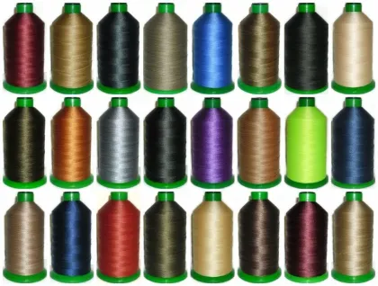 Industrial Varigate Bonded Polyester Sewing Thread Tex 45 Tex 70 Tex 80