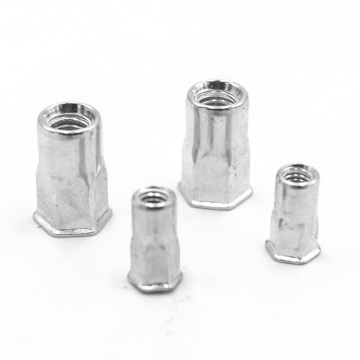 M6 Hex 304 Stainless Steel Aluminium Knurled Blind Rivet Nut