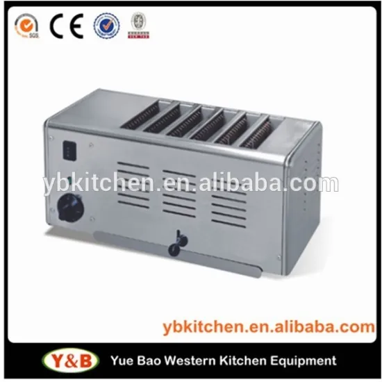Commercial 6 Slice Stainless Steel Bread Toaster For Sale