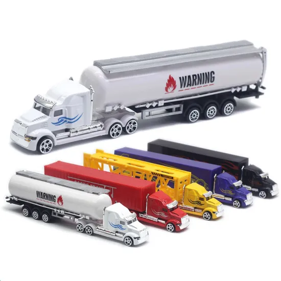 Customized Logo Metal Transport Die-Cast Car Container & Truck Toy Set with Semi-Trailer and Trailer - New Arrival