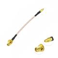 Cable RF MMCX macho recto a SMA hembra