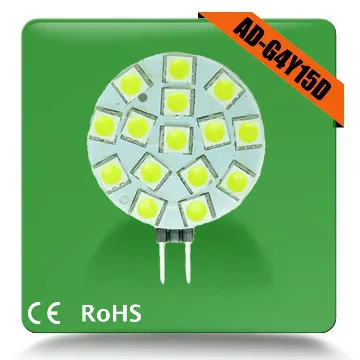 15smd 5050 2w g4 12v bulb crystal lamp light source