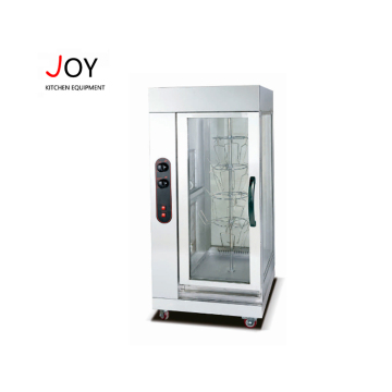 Commercial Grade Vertical Gas Stainless Steel Rotisserie Oven for Roasting Chicken
