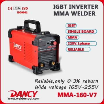 high frequency Portable welding mahine mma welder inverter welding machine 250