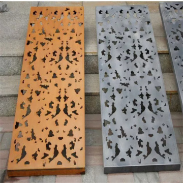 ألواح جدار شاشة خصوصية Corten الصلب