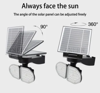 Anern Modern Solar LED Outdoor Wall Light IP65