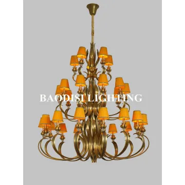 Three Layers American Style lighting design, copper in bronze finish