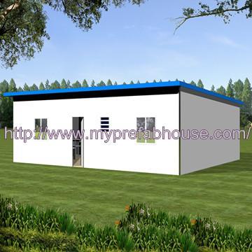 modular home covered by sandwich panels