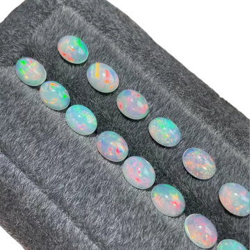 Blu all'ingrosso Opal Ovale Forma Ovale Back Flat Back Synthetic Opal Produttori Vendita calda