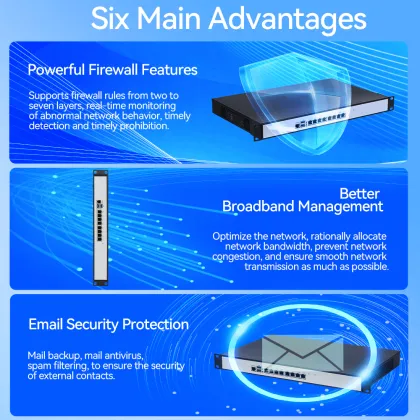XCY 1U 8LAN Firewall Router