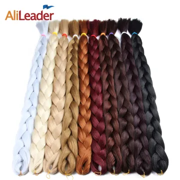 AliLeader Top Selling Angels Synthetic Hair Jumbo Braid 82 Inch 165G Pure Color Silky Extra Long Jumbo Braid Hair Extension