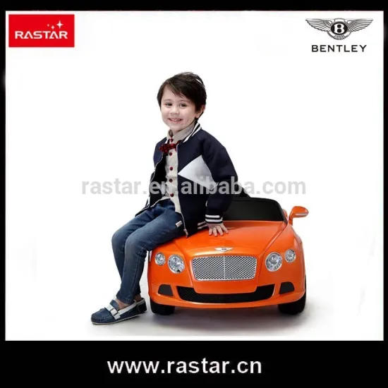 Rastar bentley 2015 hot sell licensed ride on car 12v model cars with remote control