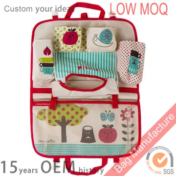 Multifunctional foldable car seat hanging Storage bag Cartoon style