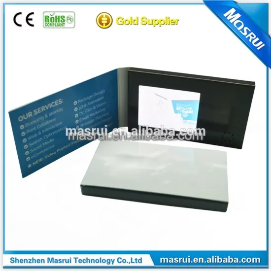 2.4 Inch TFT video brochure for retail stores advertising video leaflets electronic lcd display product catalogues