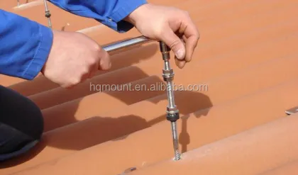 L Foot Holder Solar Hanger Bolt for Corrugated Metal Roofs