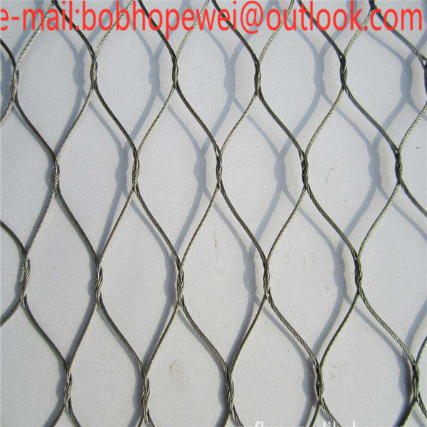 Zoo Wire Rope Mesh 316 316l Stainless Steel Flexible Wire Mesh Netting ...