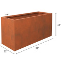 Outdoor Perforated Corten Planter