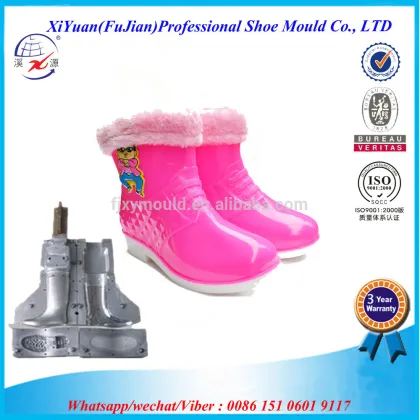 PVC jelly two-color winter cotton-padded shoes molds