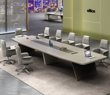 Foshan Factory MDF Luxury Meeting Room Wooden Conference Table