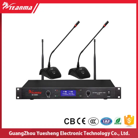 High Class High range Stable Frequency Teaching UHFTrue diversity Wireless Microphone