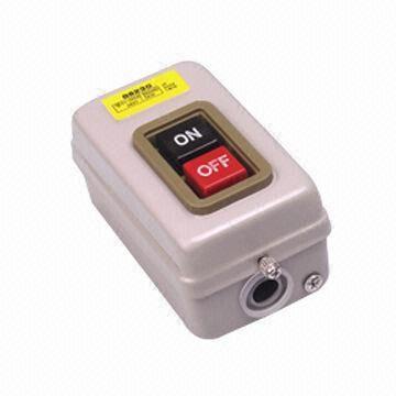3.7kW 500V Self Locking Power Push Button On/Off Control Switch, Can Control Motor Directly
