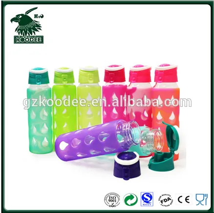 Koodee 700ml Borosilicate Clear Glass Single Wall Water Bottle