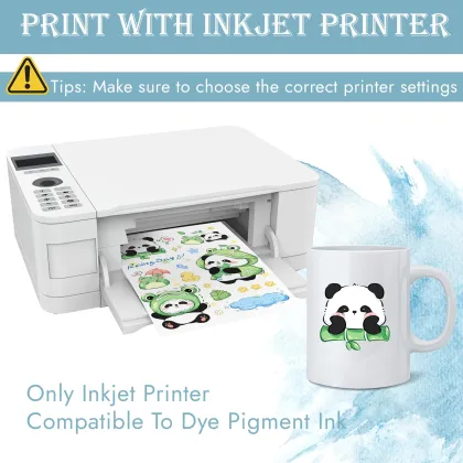 Waterslide Decal Paper for DIY Crafts - Printable Transfer Paper