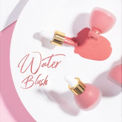 Private Label Pink Liquid Blush - Non-Oily Organic Make-up for Girls
