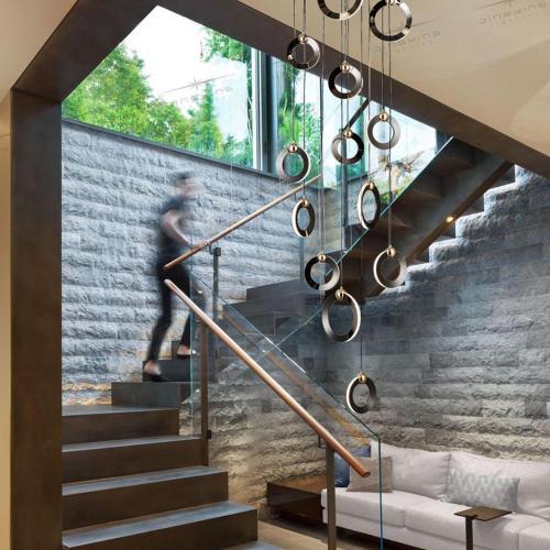 Luxurious Stair Hollow Chandelier